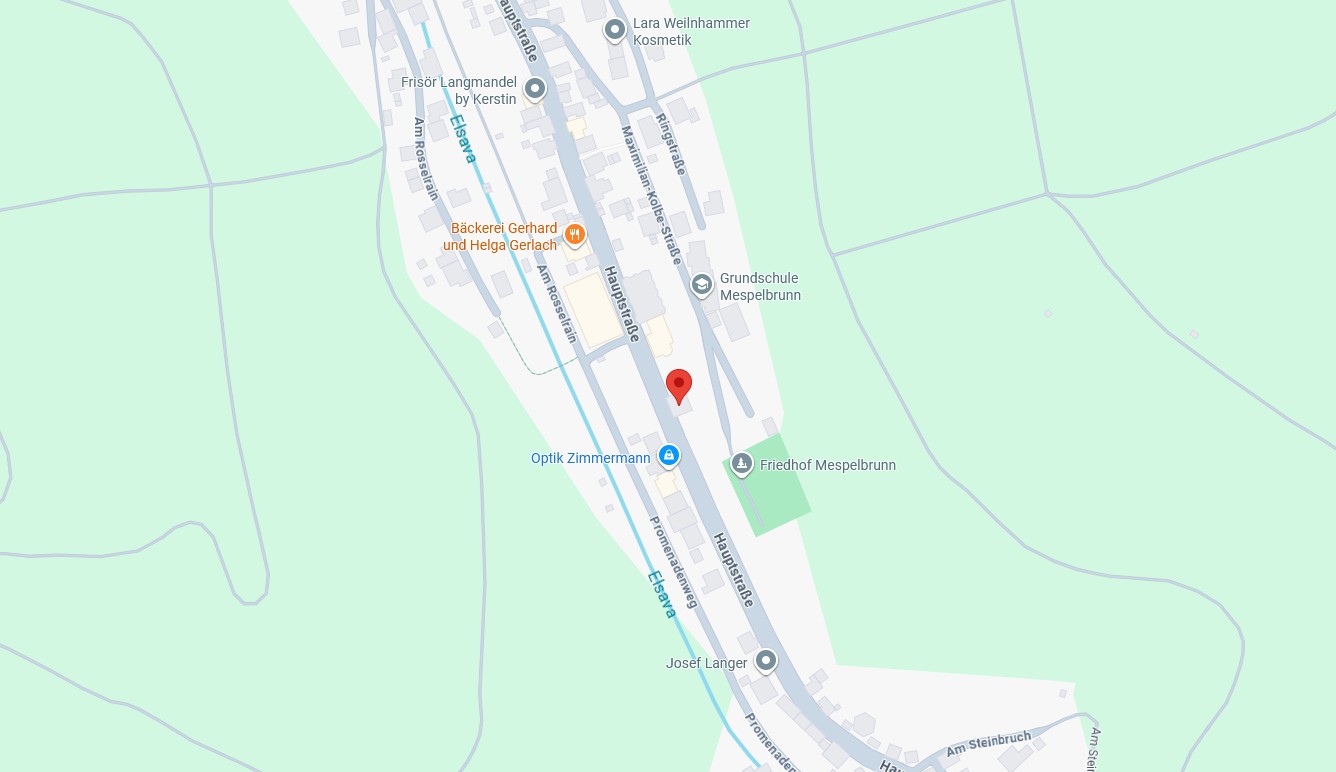 Standort Zahnarztpraxis Dr. Richter – Hauptstraße 165, 63875 Mespelbrunn